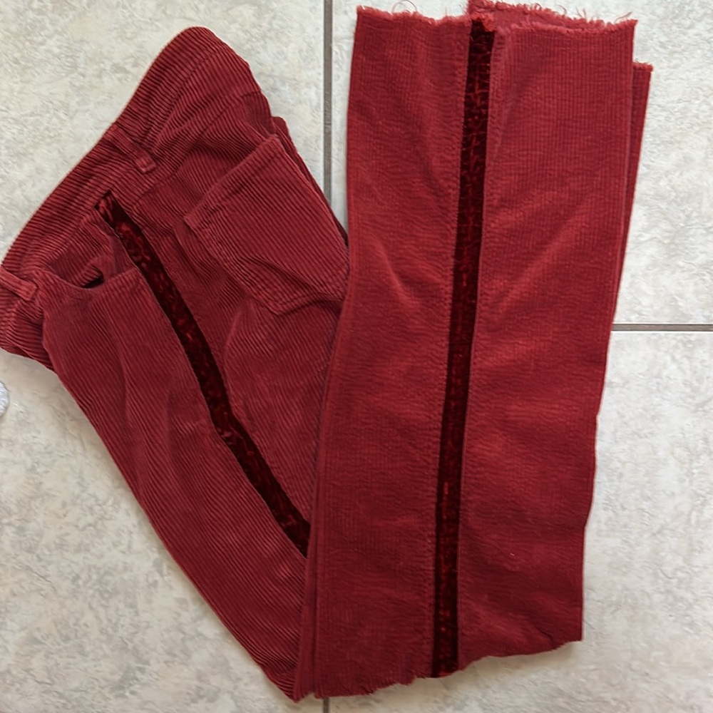 VIA MASINI 80 Italy Corduroy Pant Melograno Size 42 = Us 4/6